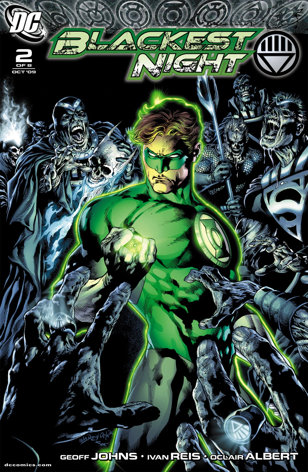 Blackest Night #2 (DC, 2009 — Cover A) cover